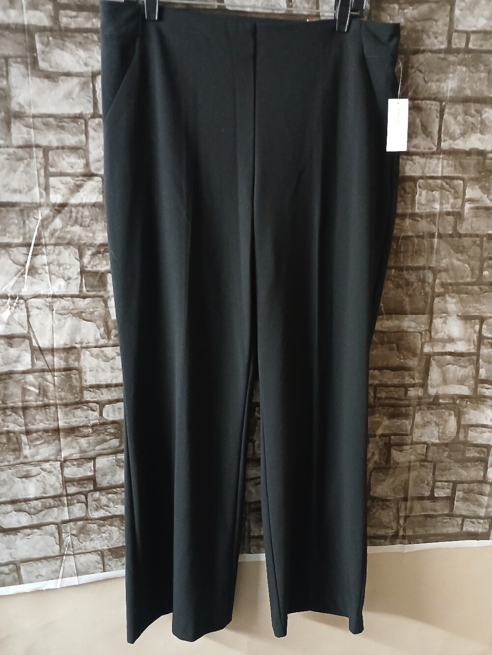 Dressbarn Women's Roz & Ali Black Stretch Pants